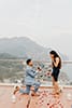How to propose in Ravello - Private Terrace Flowers Candles Positano Proposal Planner Ravello Amalfi Coast