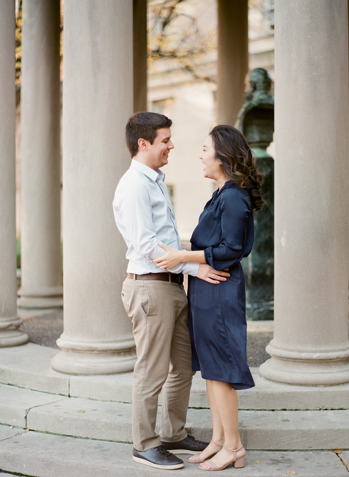 NYC Wedding Photographer Columbia University Engagement Session