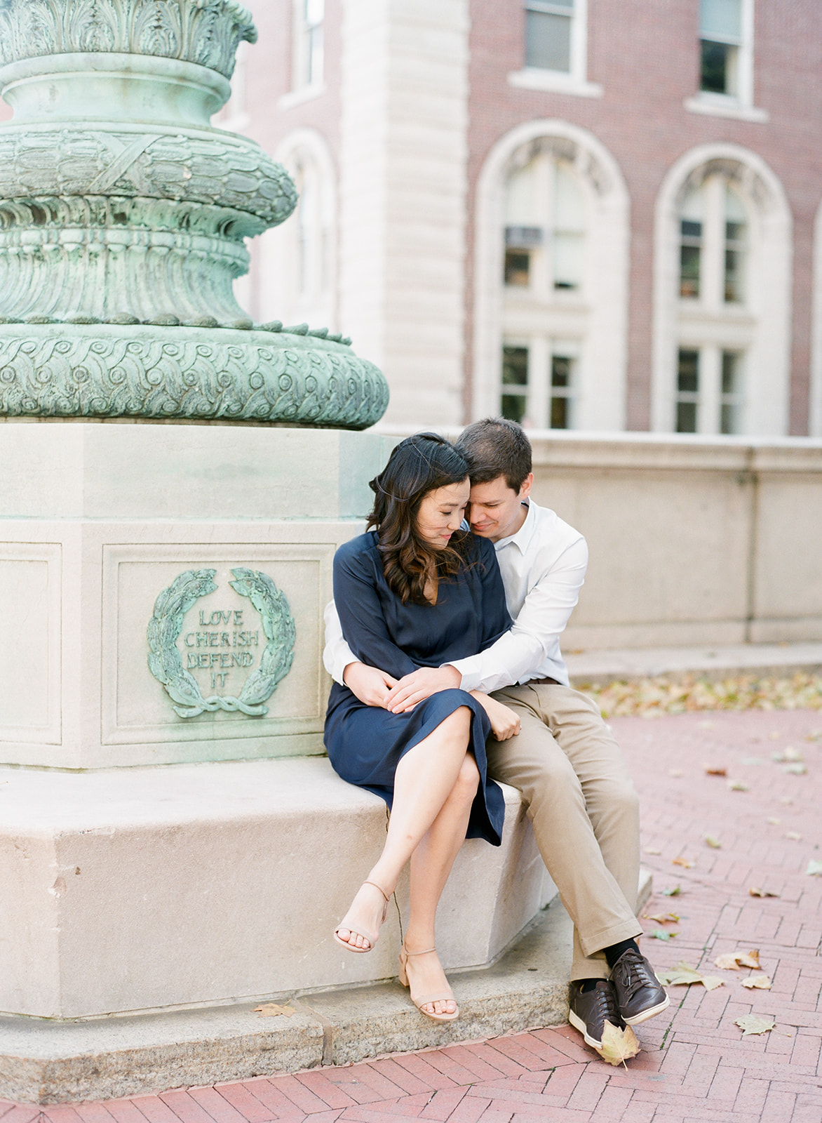NYC Wedding Photographer Columbia University Engagement Session