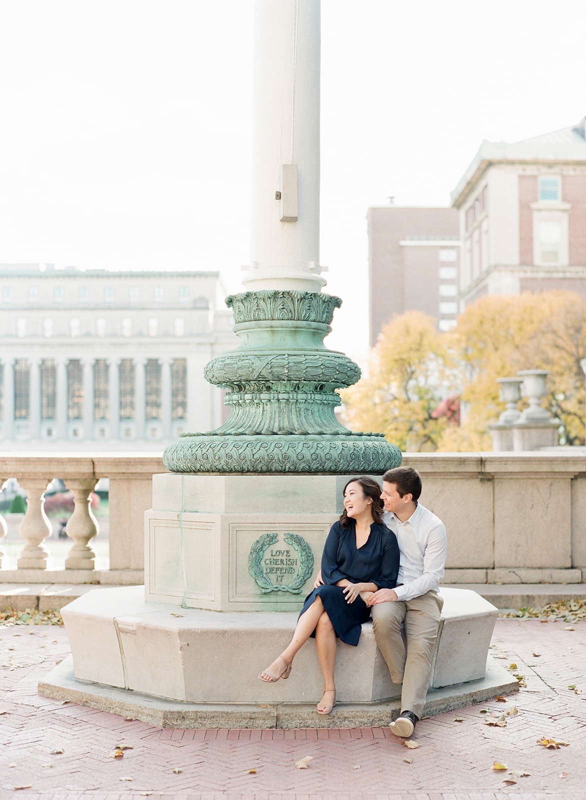 NYC Wedding Photographer Columbia University Engagement Session