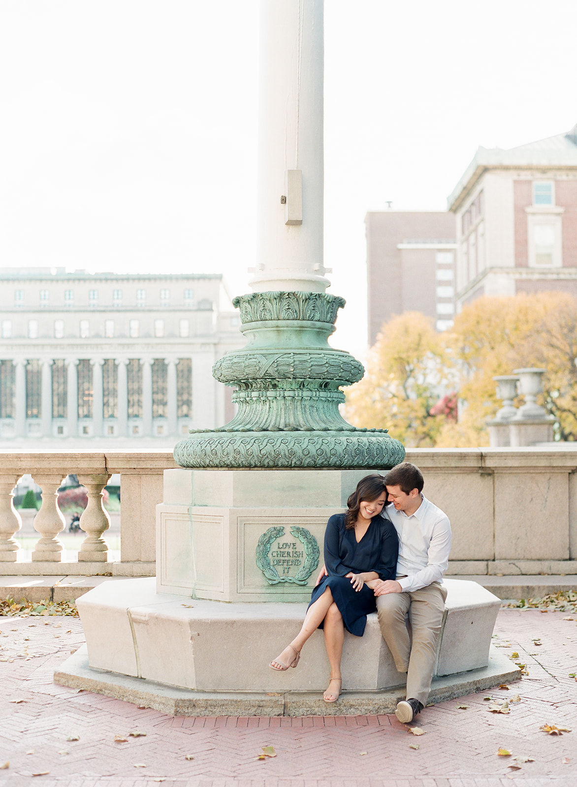 NYC Wedding Photographer Columbia University Engagement Session