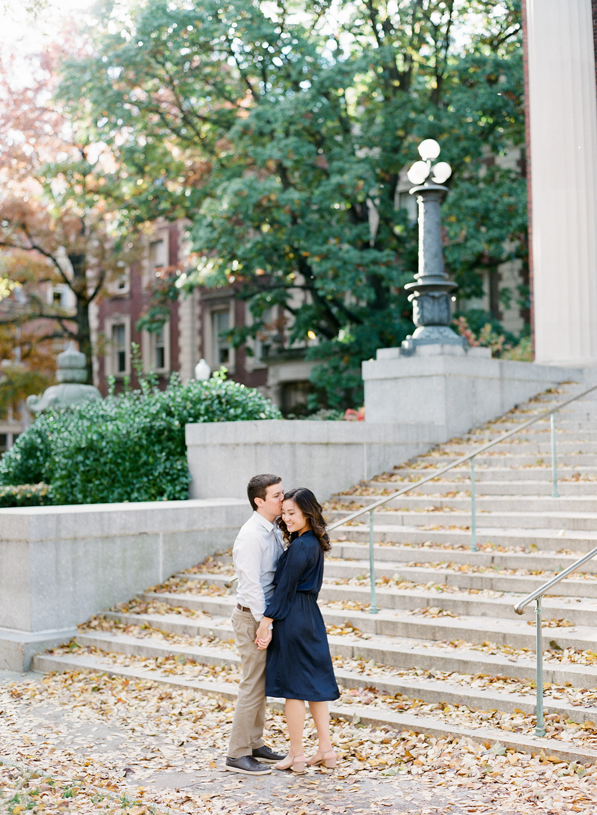 NYC Wedding Photographer Columbia University Engagement Session