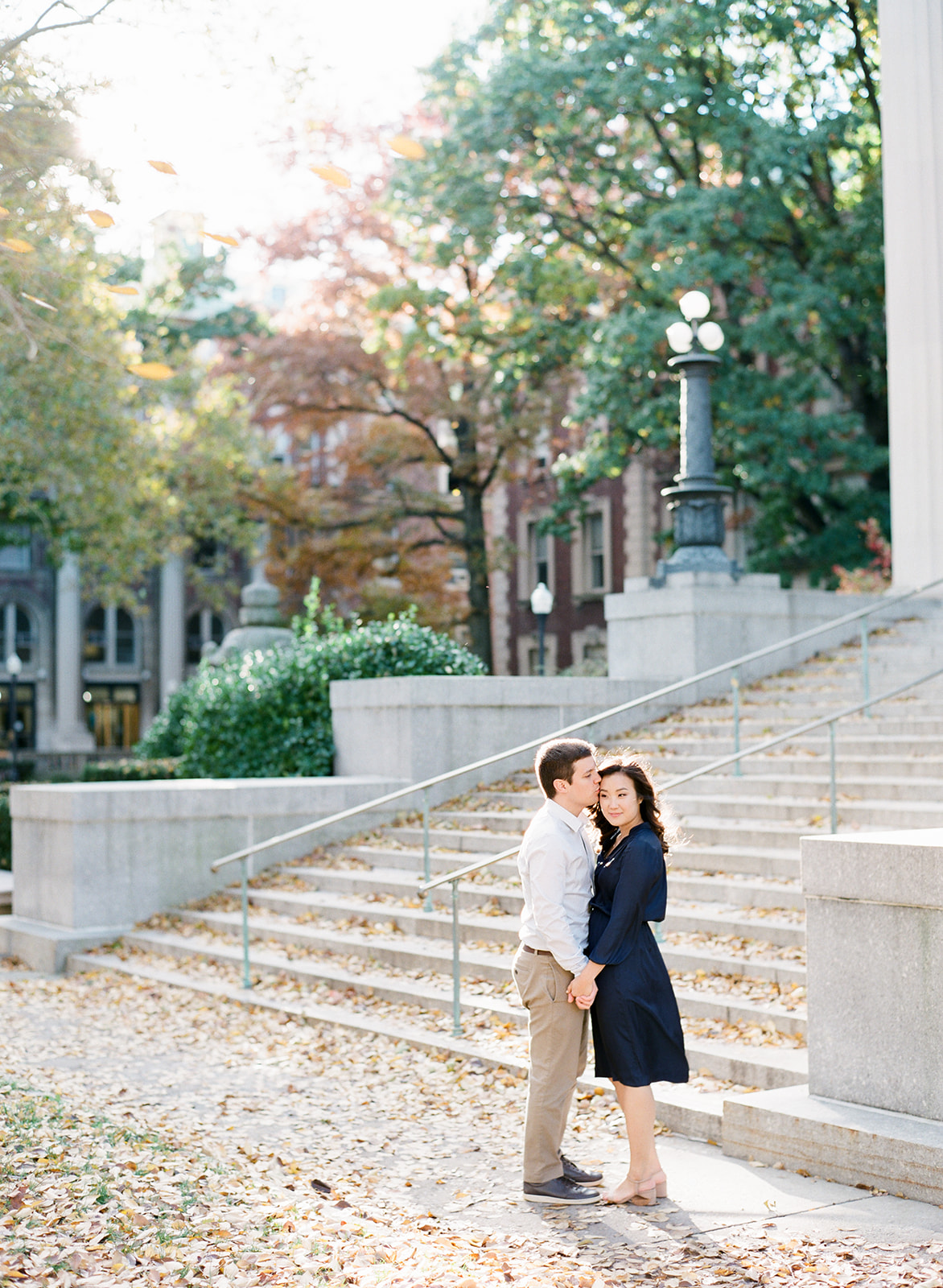 NYC Wedding Photographer Columbia University Engagement Session