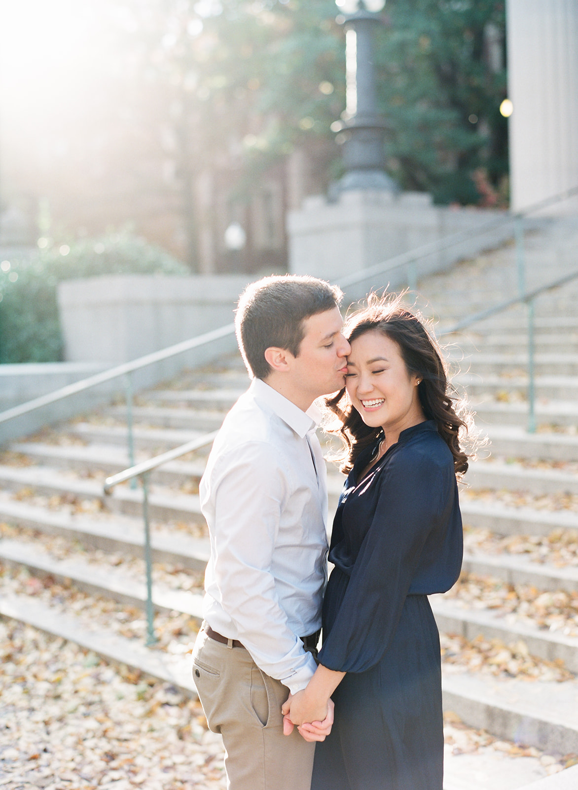 NYC Wedding Photographer Columbia University Engagement Session