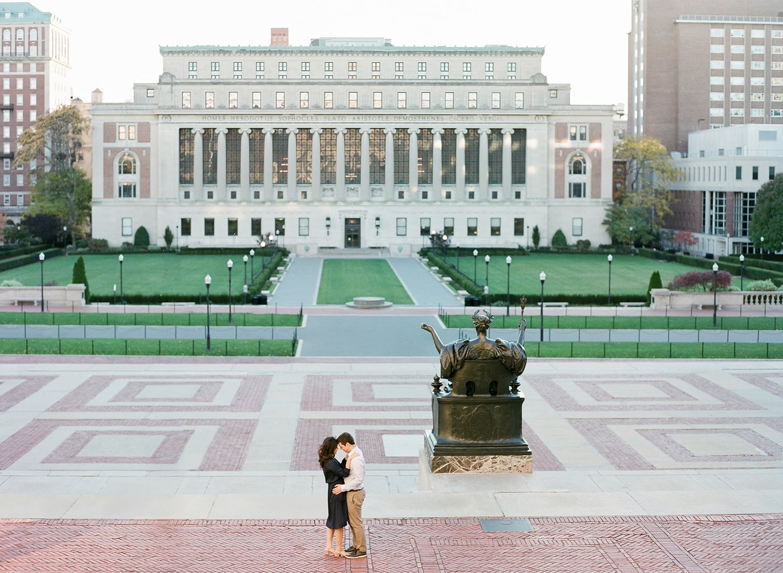 NYC Wedding Photographer Columbia University Engagement Session