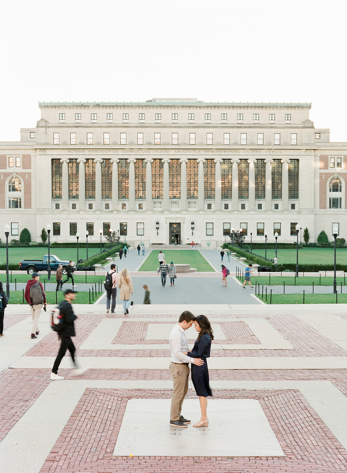 NYC Wedding Photographer Columbia University Engagement Session