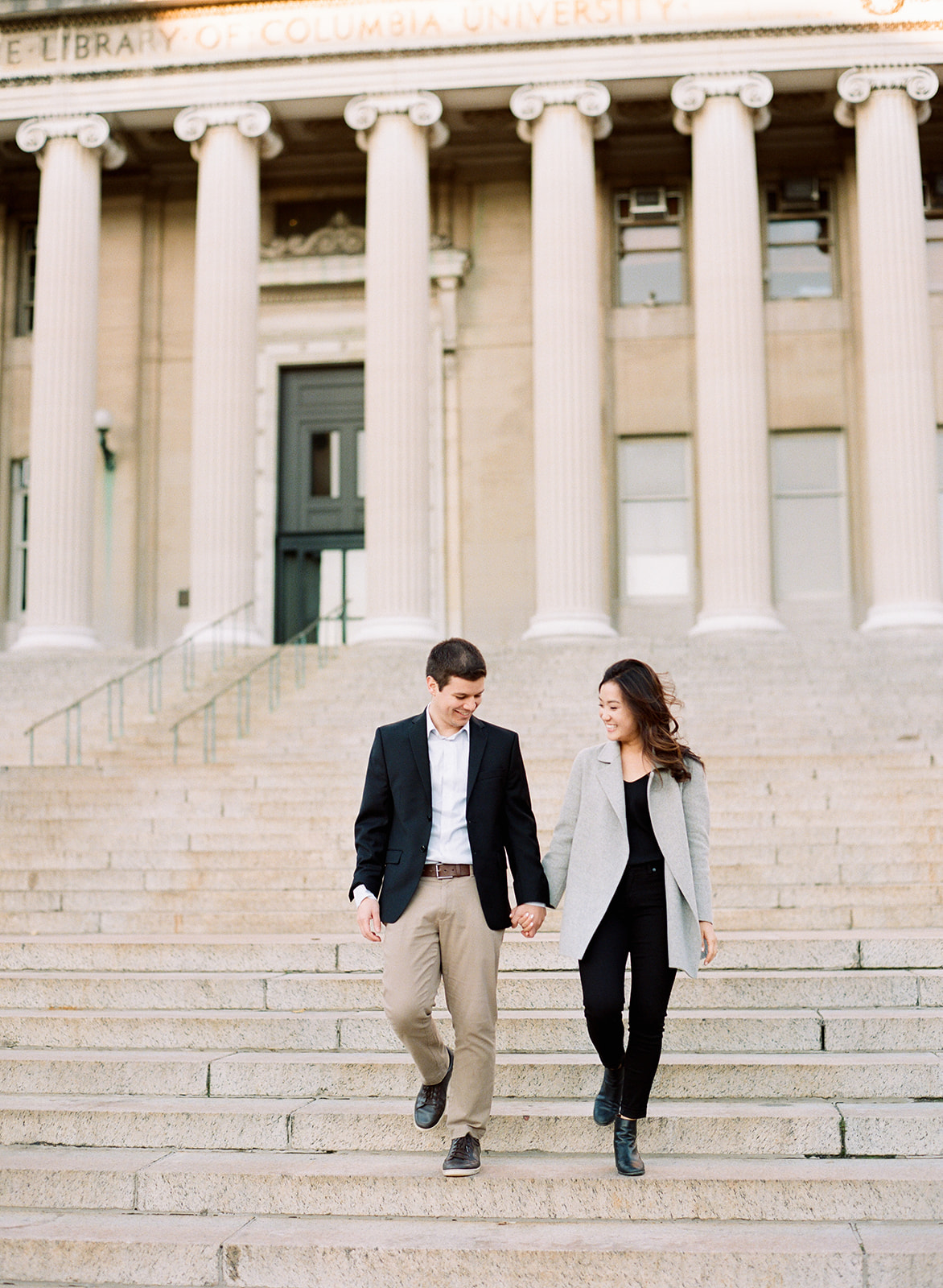 NYC Wedding Photographer Columbia University Engagement Session