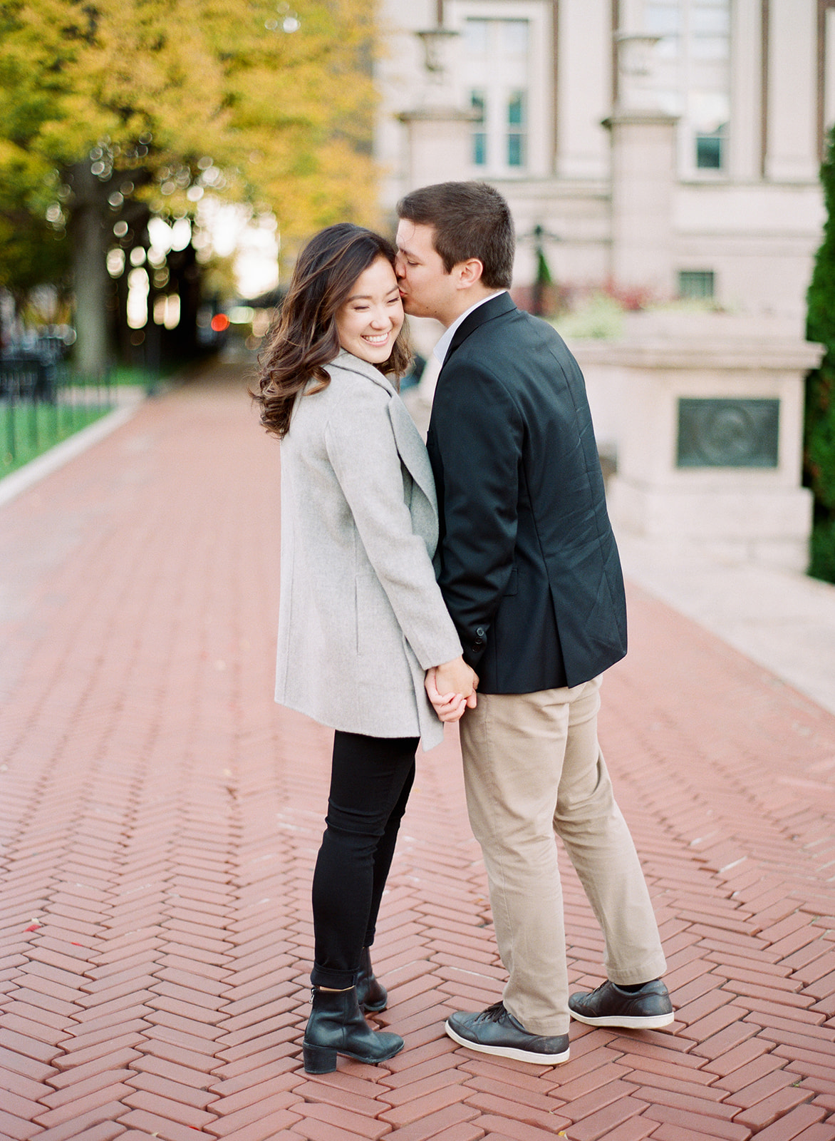 NYC Wedding Photographer Columbia University Engagement Session