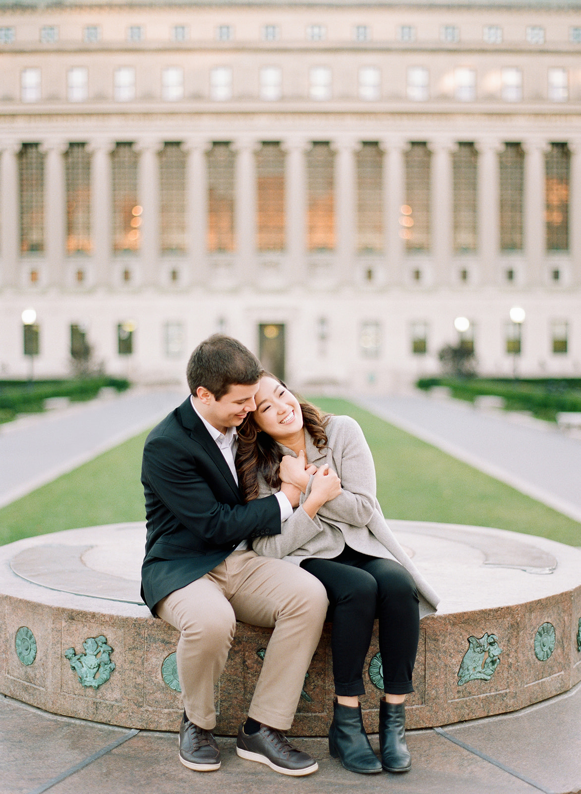 NYC Wedding Photographer Columbia University Engagement Session